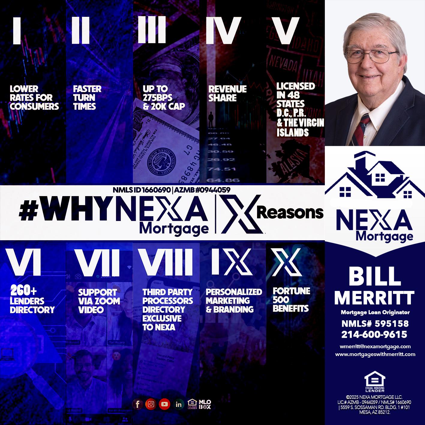 WHYNEXA TOP X - Bill Merritt -Mortgage Loan Originator
