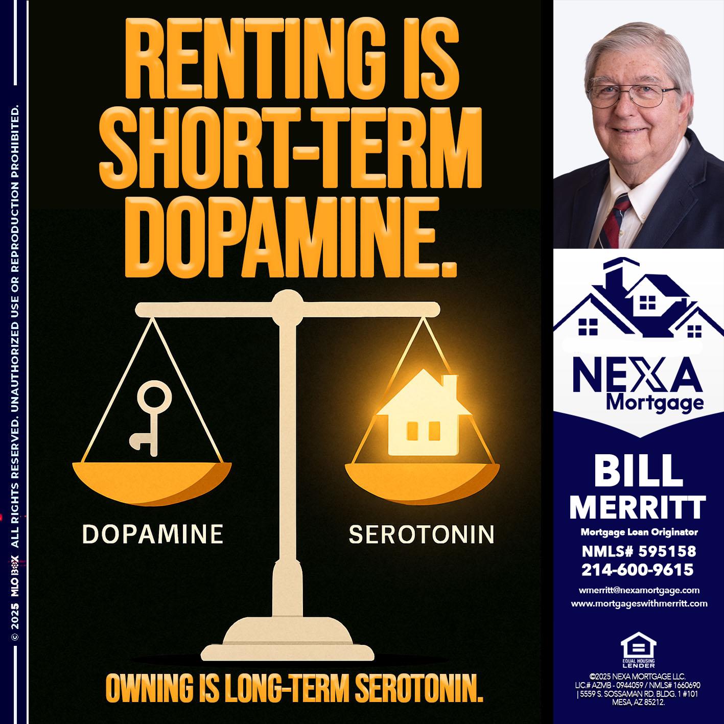RENTING IS SHORT TERM - Bill Merritt -Mortgage Loan Originator