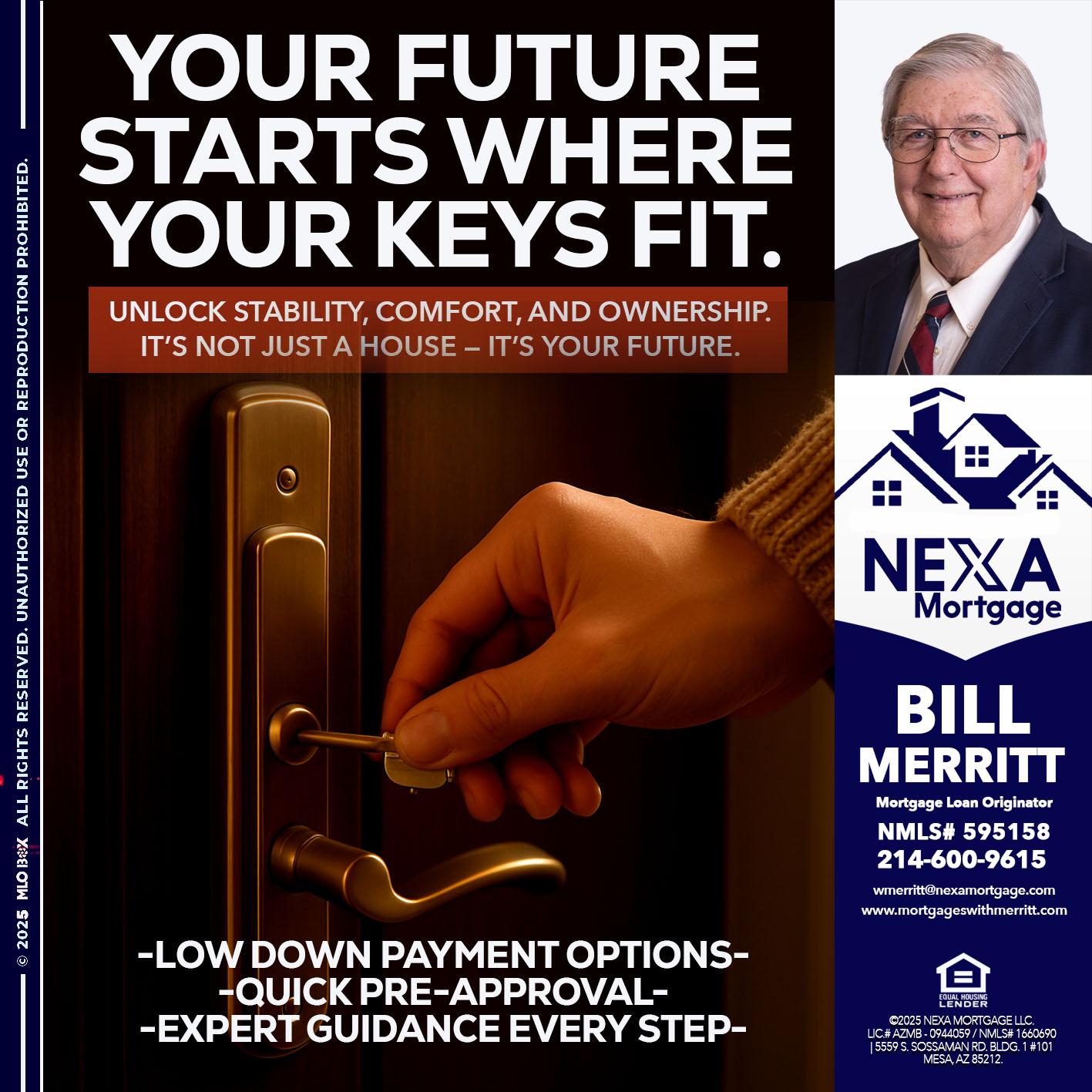 YOUR FUTURE - Bill Merritt -Mortgage Loan Originator