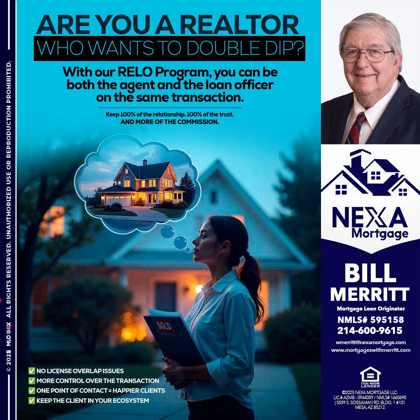 Are you a Realtor? - Bill Merritt -Mortgage Loan Originator