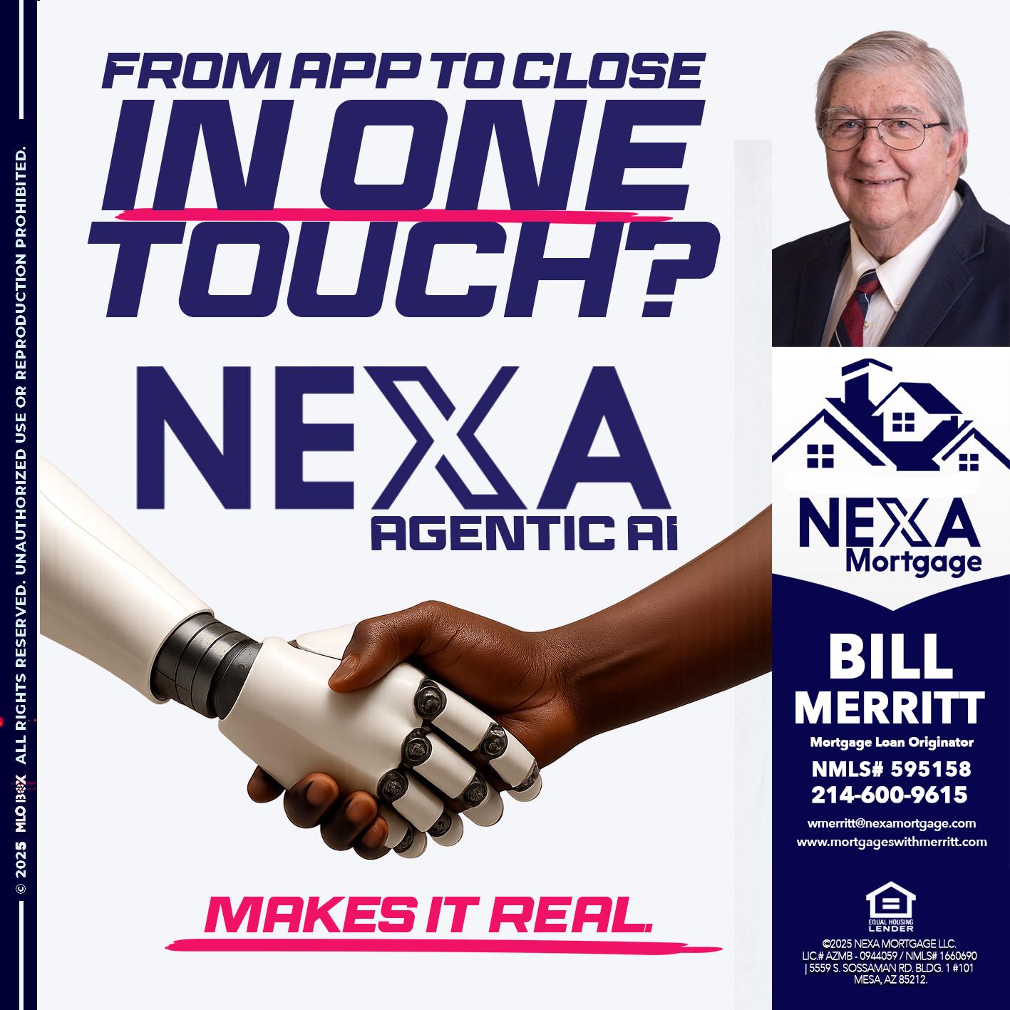 IN ONE TOUCH - Bill Merritt -Mortgage Loan Originator