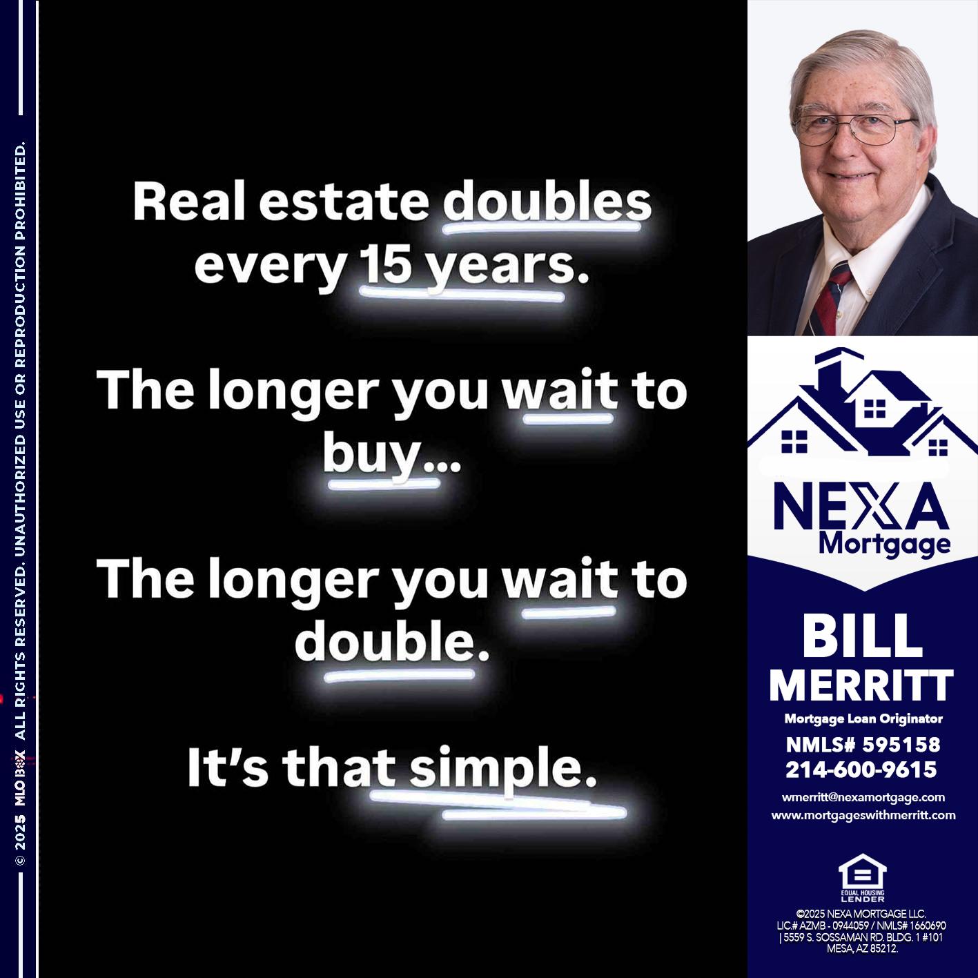 REAL ESTATE - Bill Merritt -Mortgage Loan Originator