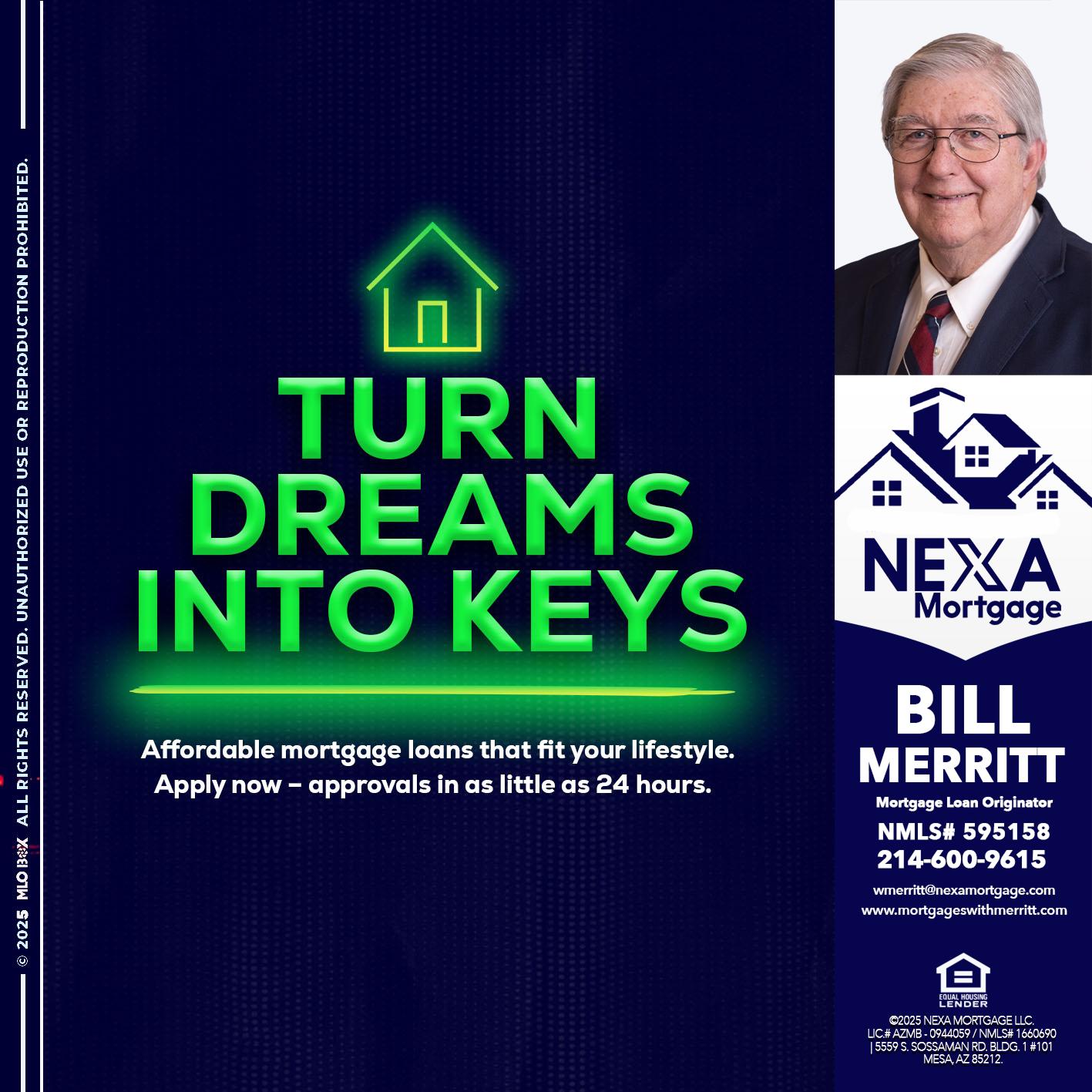 turn dreams - Bill Merritt -Mortgage Loan Originator