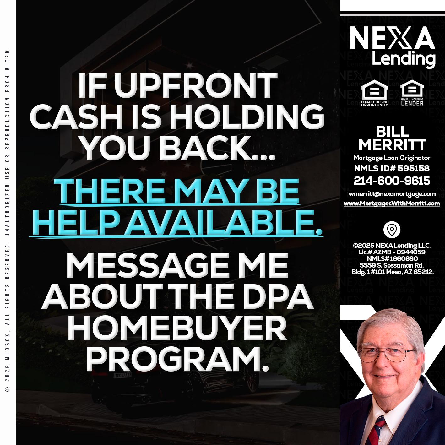 IF UPFRONT - Bill Merritt -Mortgage Loan Originator