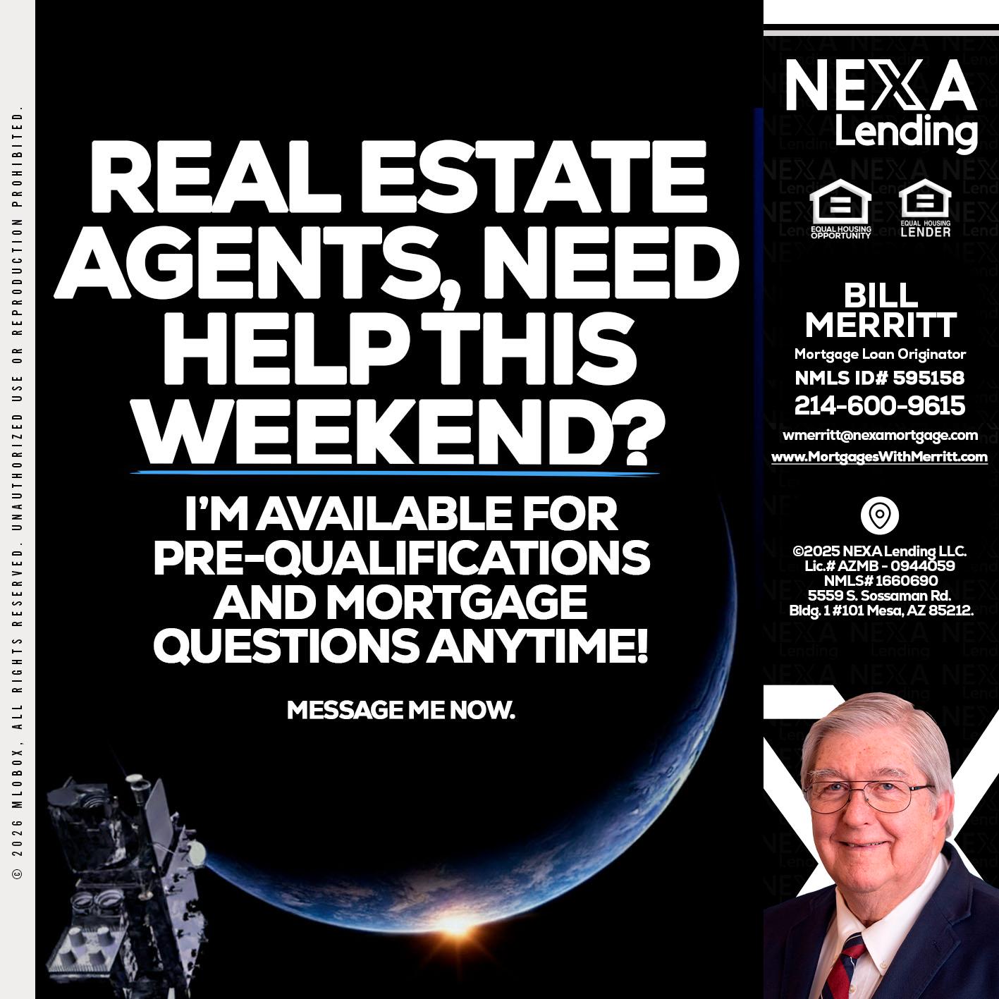 REAL ESTATE AGENTS - Bill Merritt -Mortgage Loan Originator