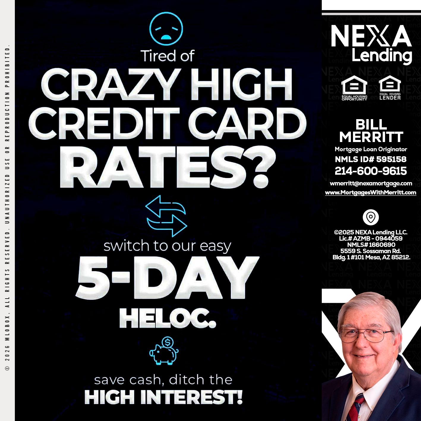 CRAZY HIGH - Bill Merritt -Mortgage Loan Originator