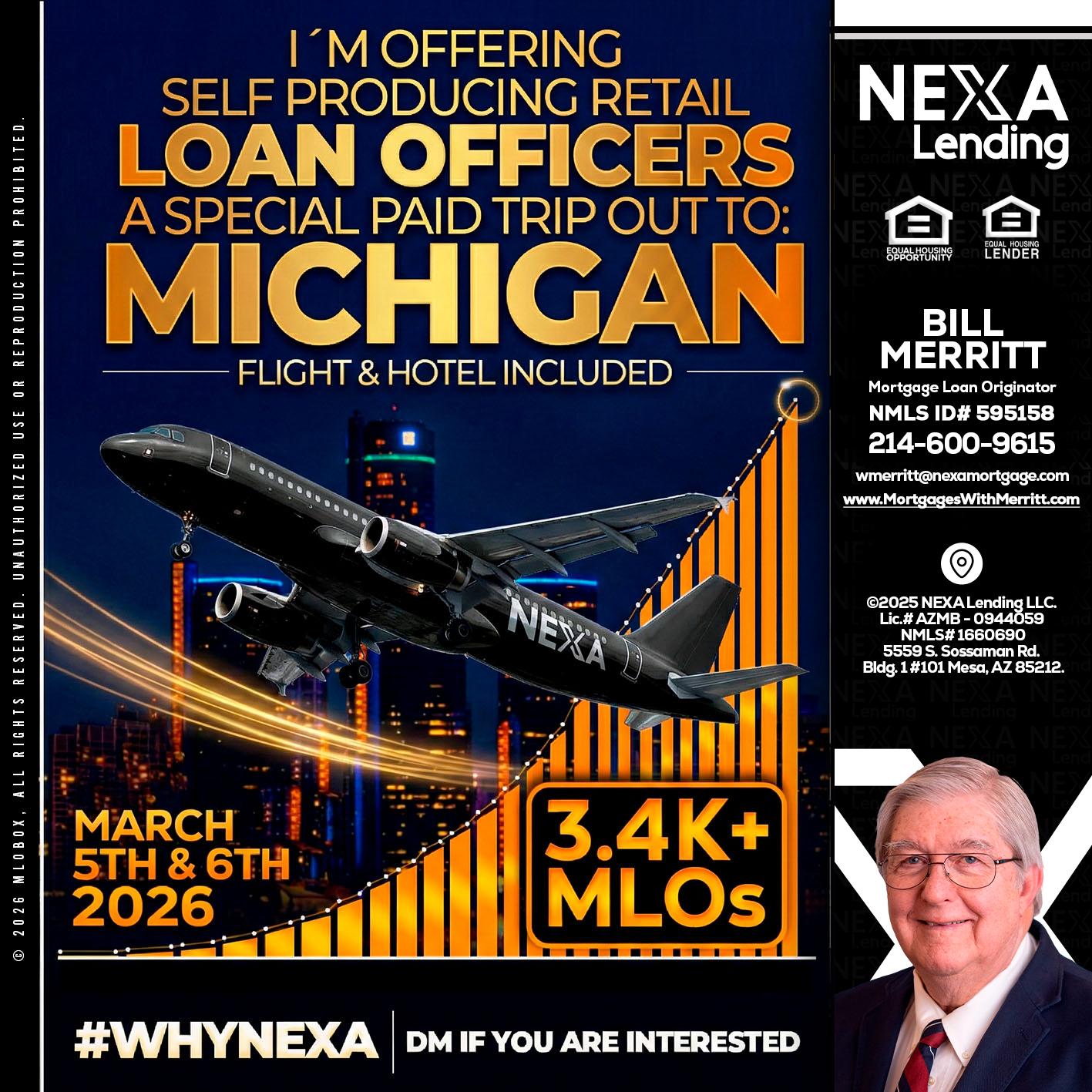 MICHIGAN - Bill Merritt -Mortgage Loan Originator