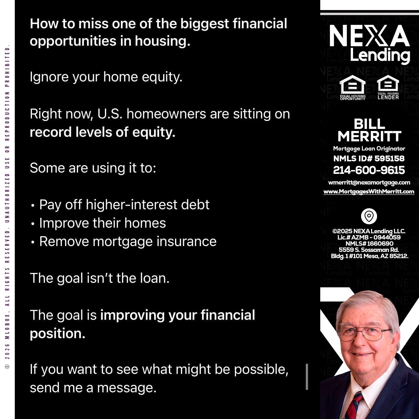 how to miss - Bill Merritt -Mortgage Loan Originator