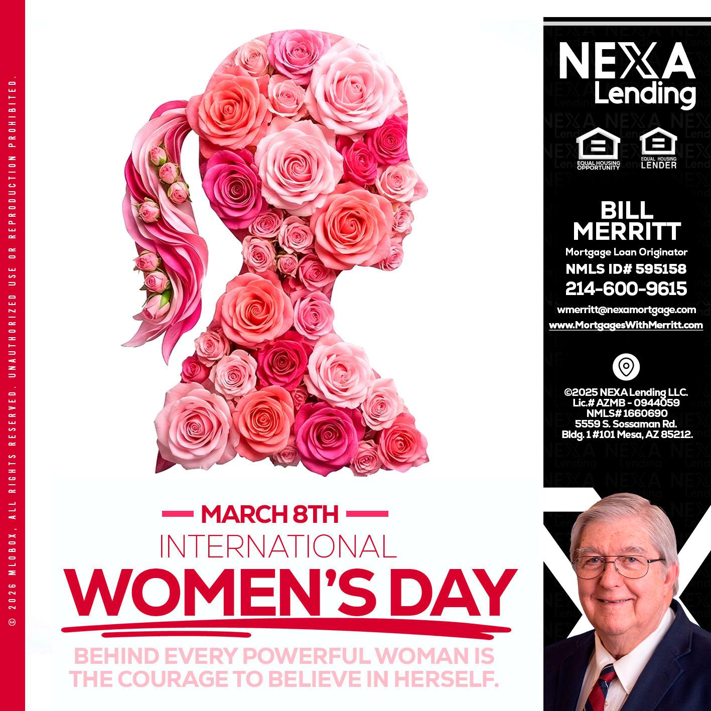 MARCH 8TH - Bill Merritt -Mortgage Loan Originator