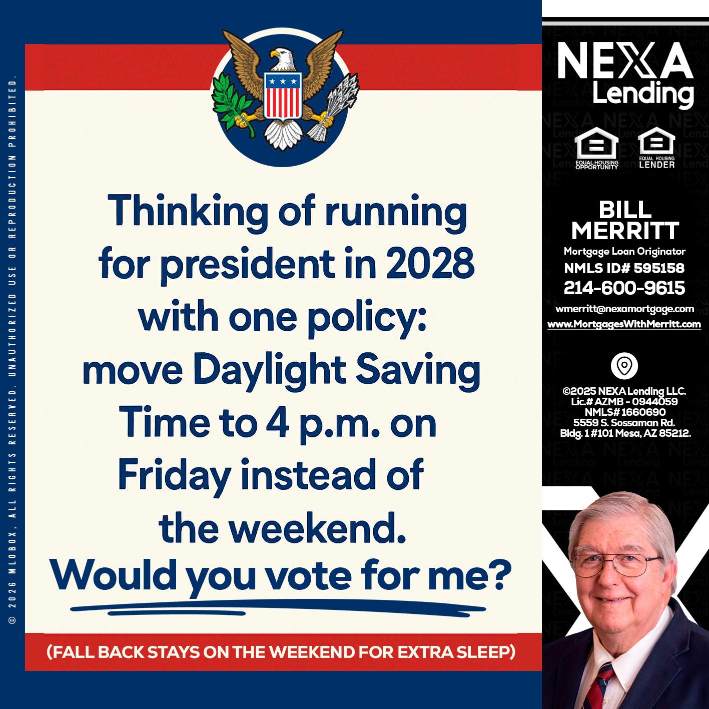 THINKING OF RUNING - Bill Merritt -Mortgage Loan Originator