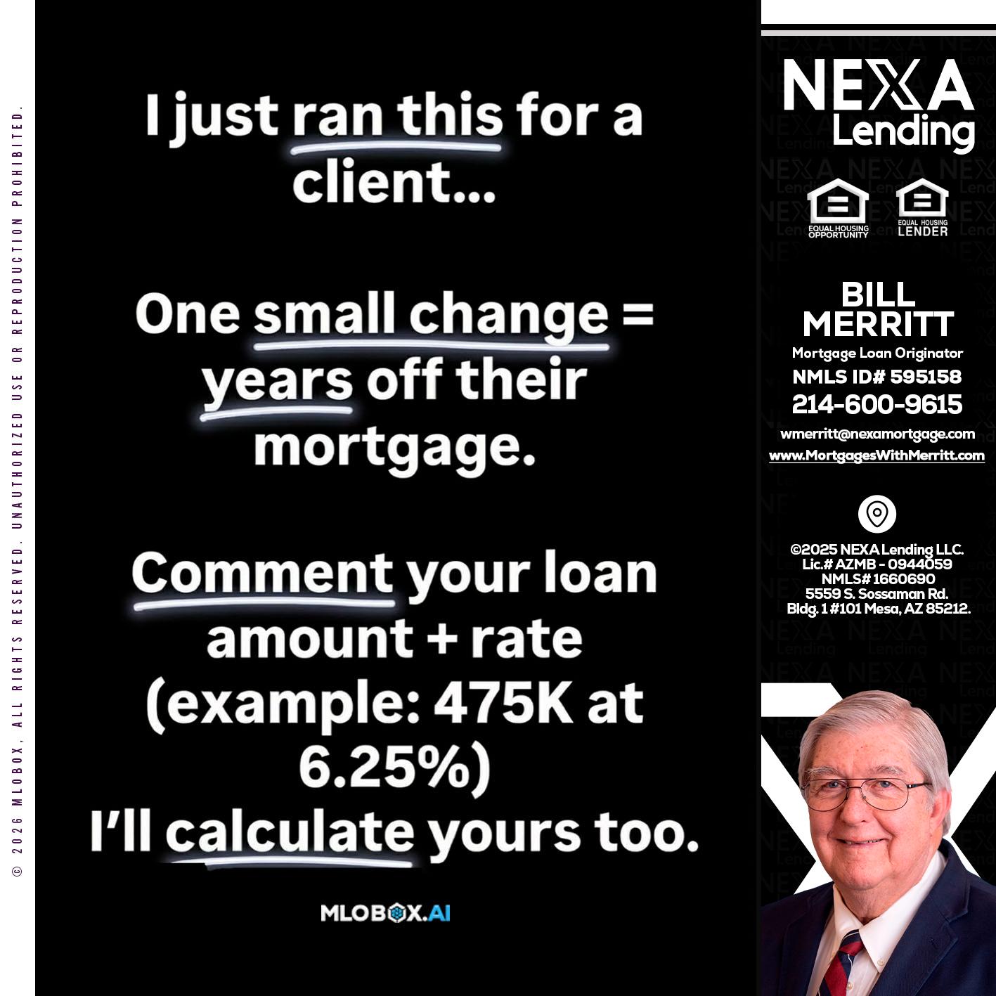 I JUST RAN - Bill Merritt -Mortgage Loan Originator