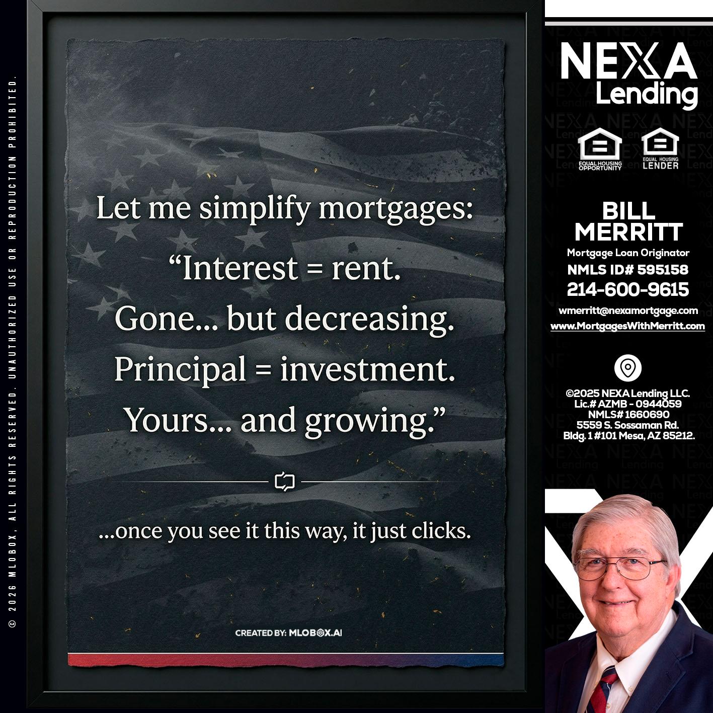 LET ME SIMPLIFY - Bill Merritt -Mortgage Loan Originator