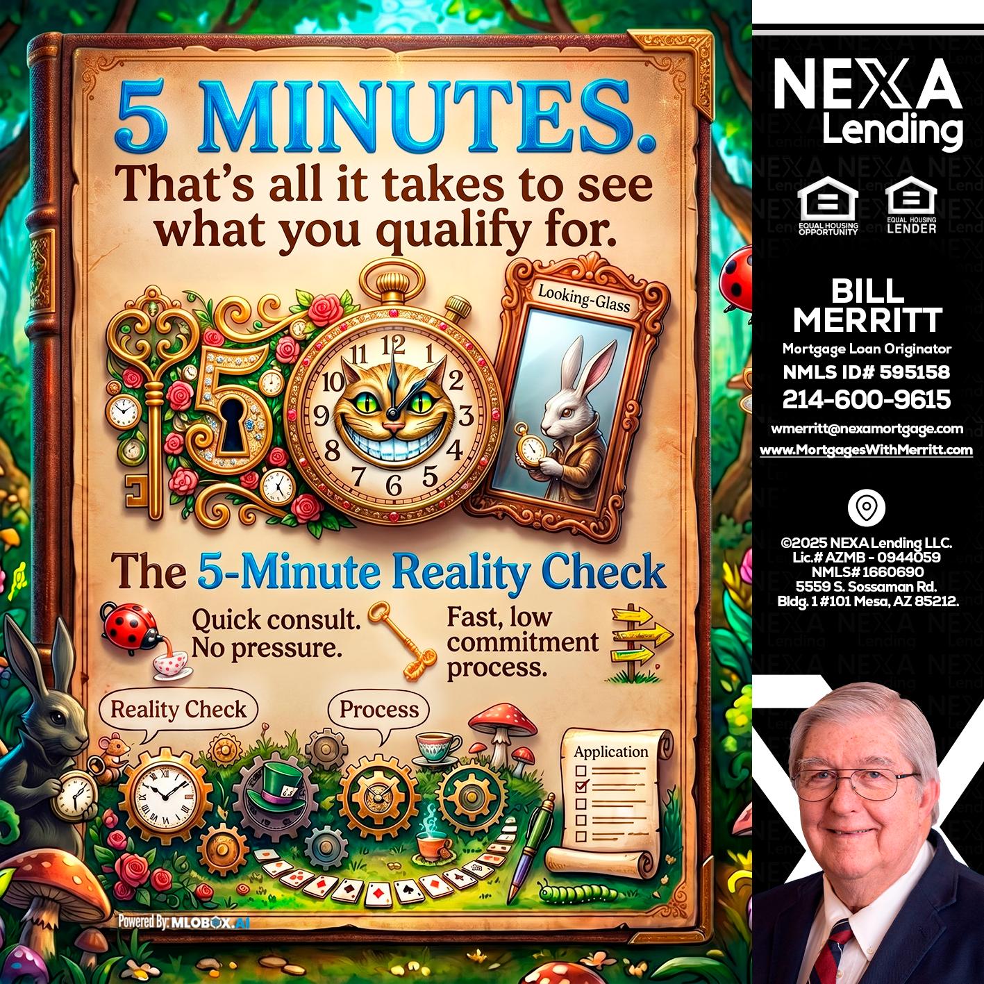 Reality Check! - Bill Merritt -Mortgage Loan Originator