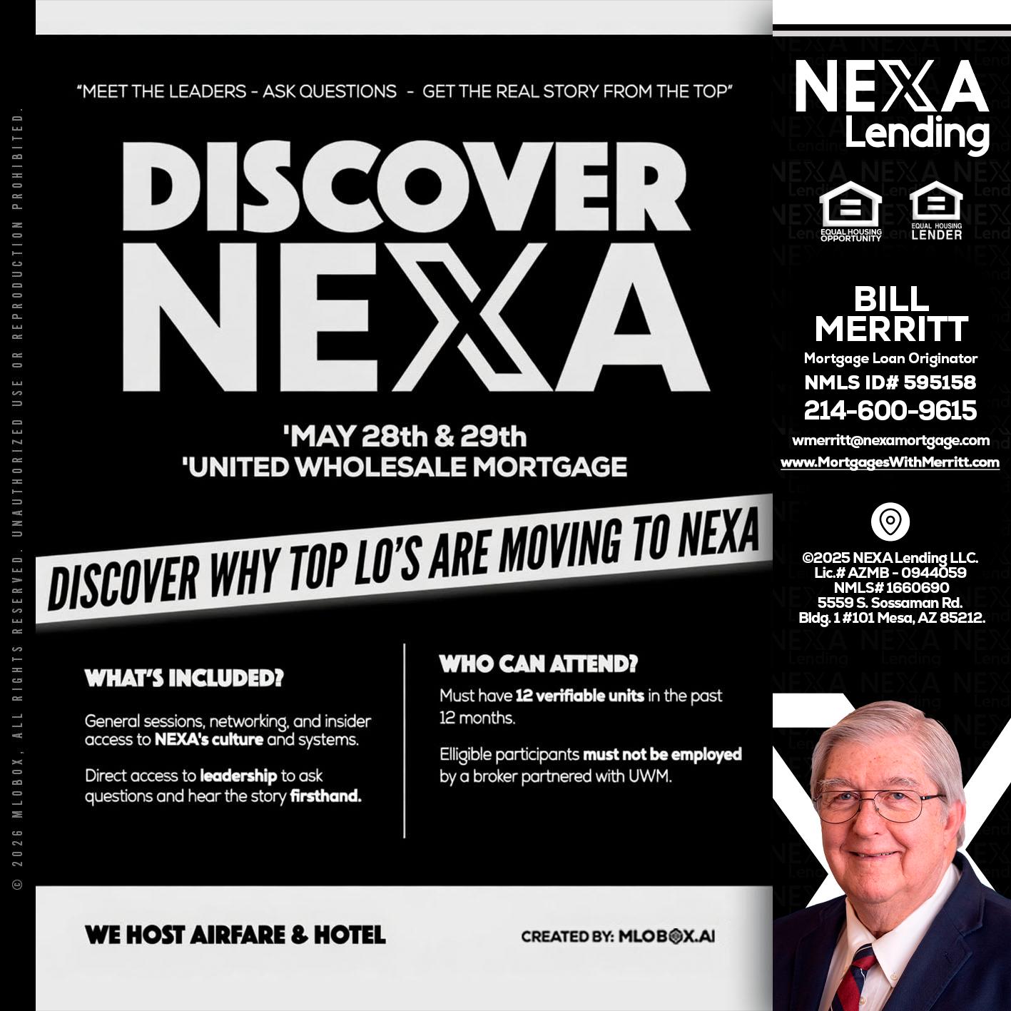 DISCOVER NEXA - Bill Merritt -Mortgage Loan Originator
