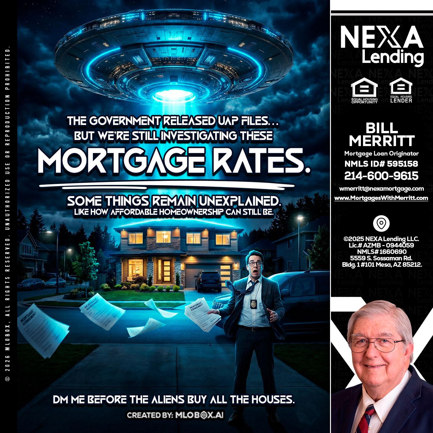 MORTGAGE RATES - Bill Merritt -Mortgage Loan Originator