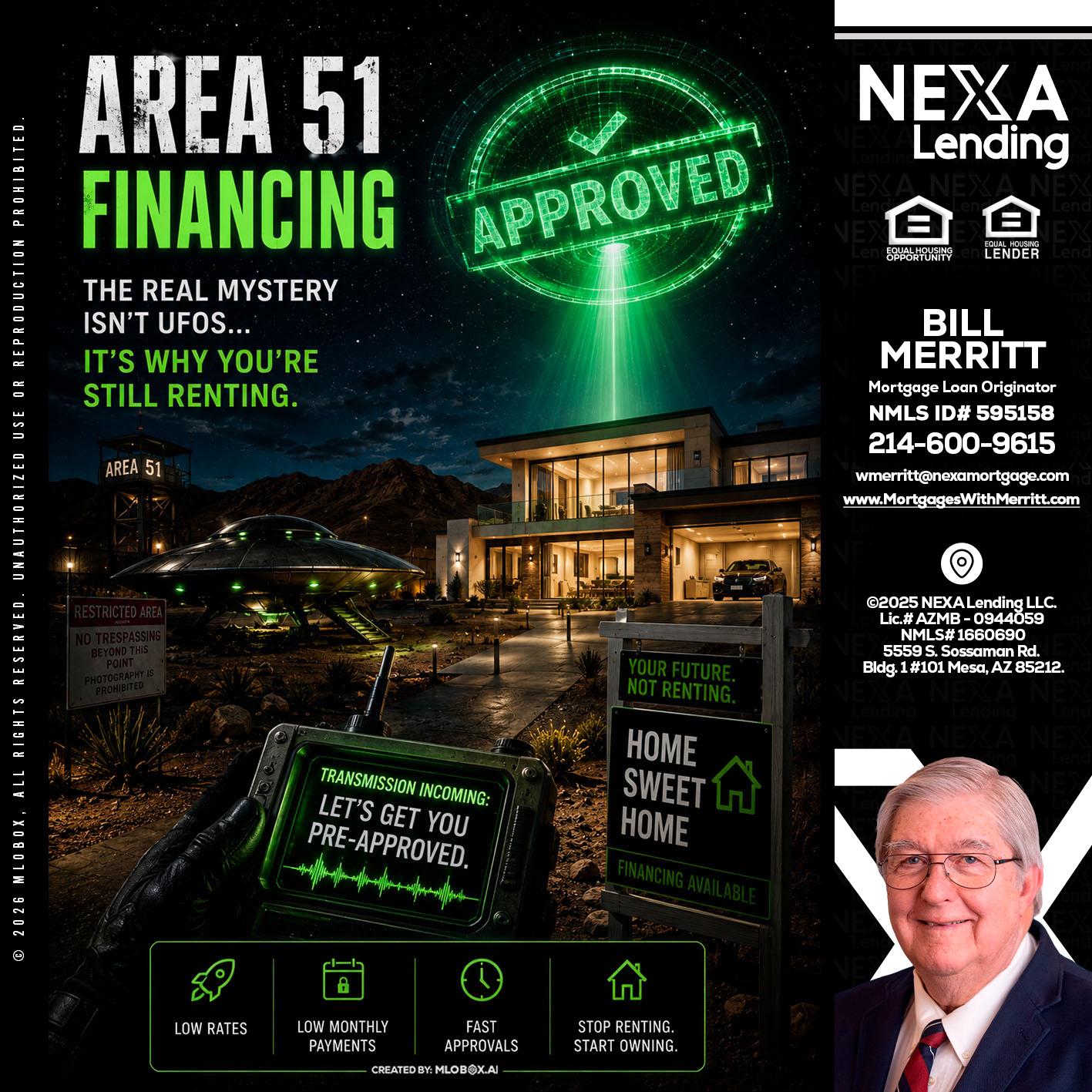 AREA 51 - Bill Merritt -Mortgage Loan Originator