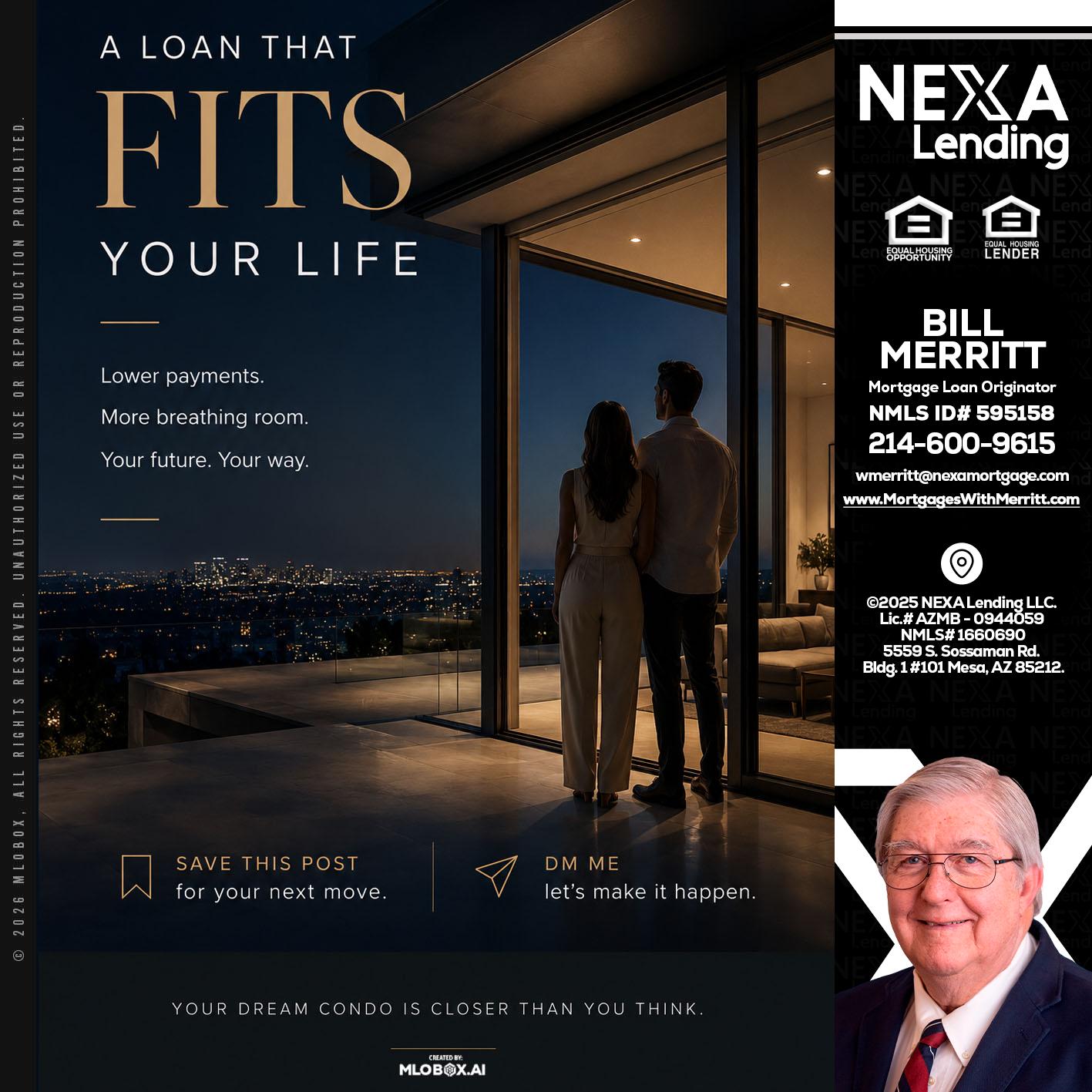 LOANS THAT FIT - Bill Merritt -Mortgage Loan Originator
