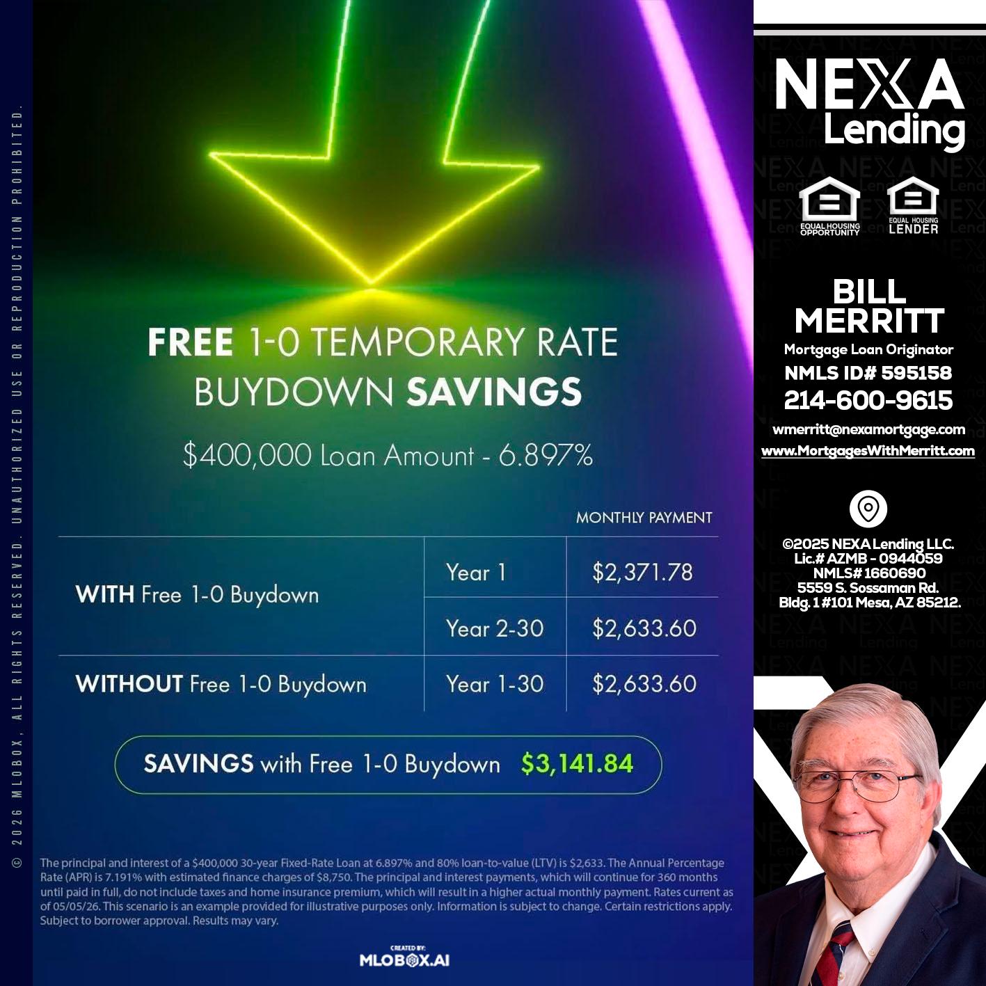 BUYDOWN - Bill Merritt -Mortgage Loan Originator