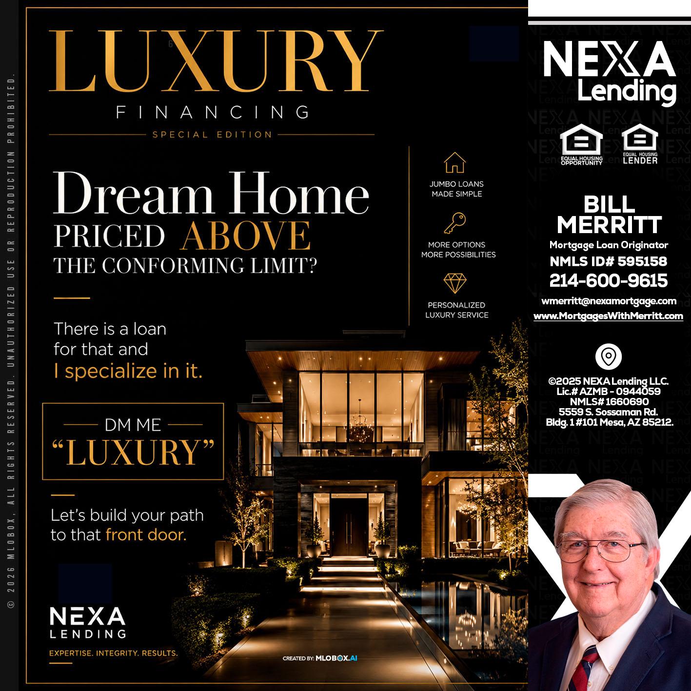 LUXURY - Bill Merritt -Mortgage Loan Originator