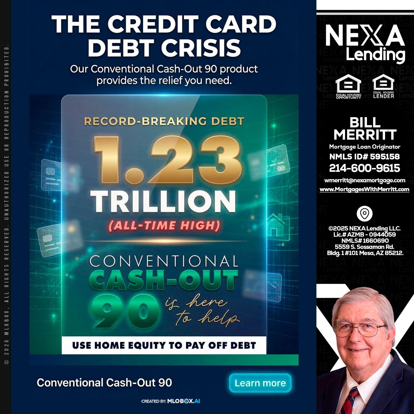 THE CREDIT CARD - Bill Merritt -Mortgage Loan Originator