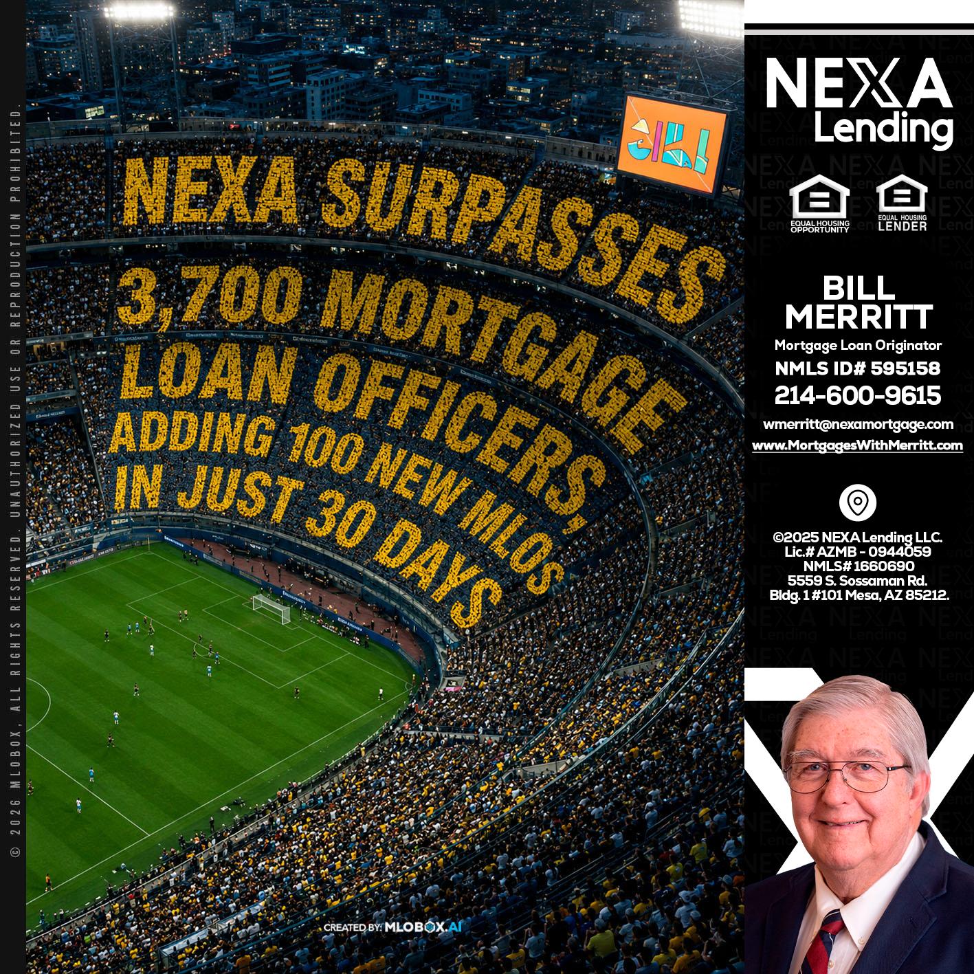 NEXA SURPASSES - Bill Merritt -Mortgage Loan Originator
