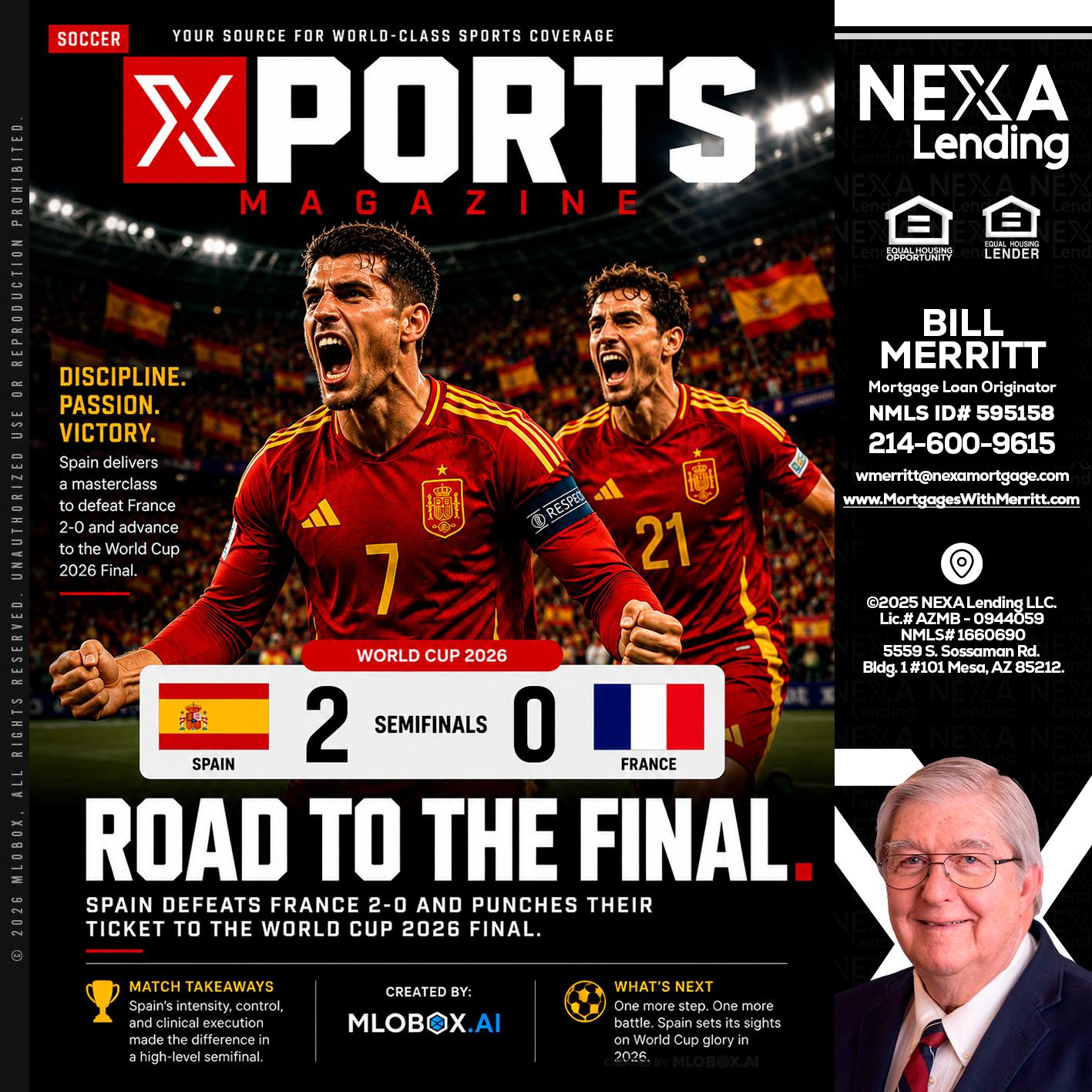 XPORTS WORLD CUP 2026 - Bill Merritt -Mortgage Loan Originator