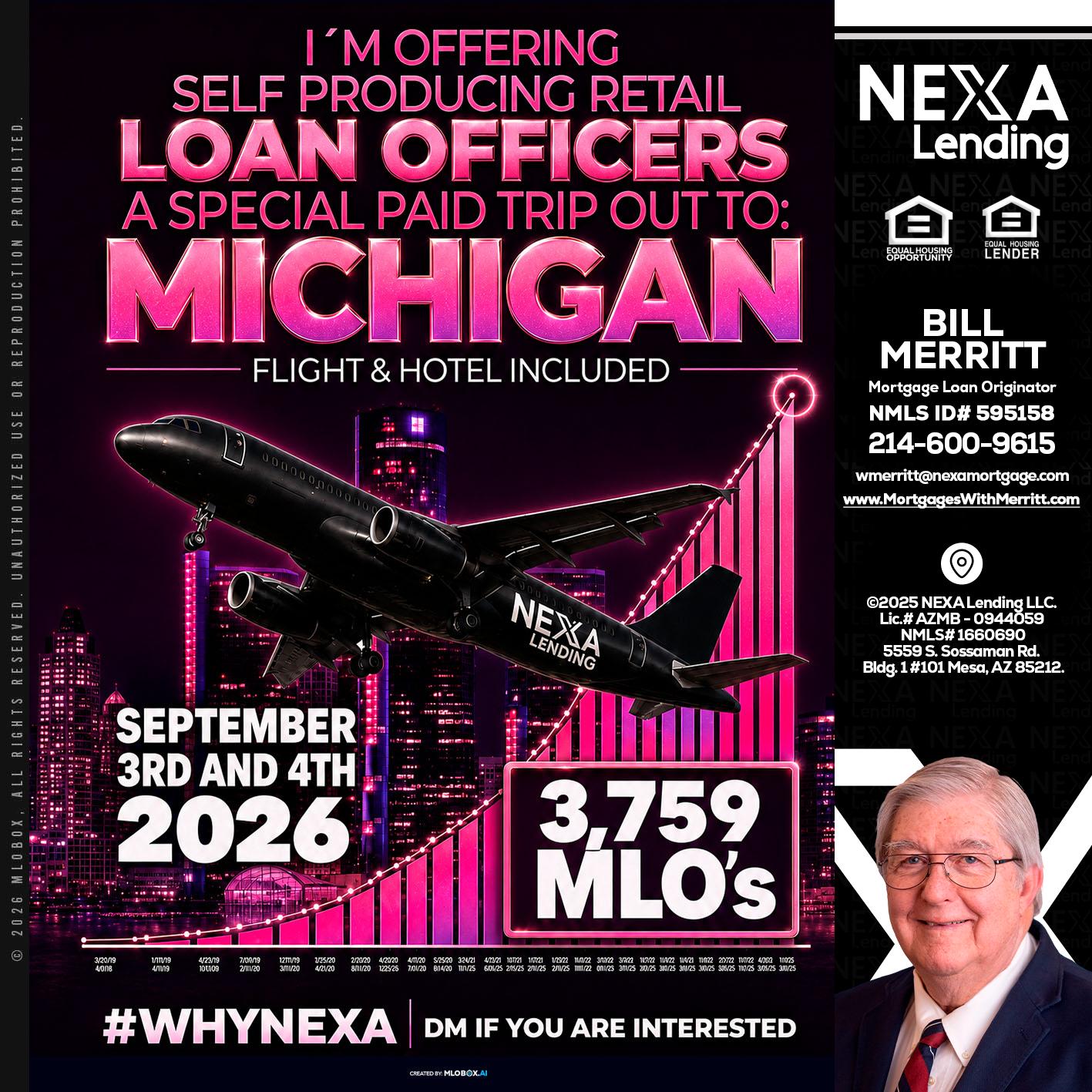 MICHIGAN TRIP - Bill Merritt -Mortgage Loan Originator