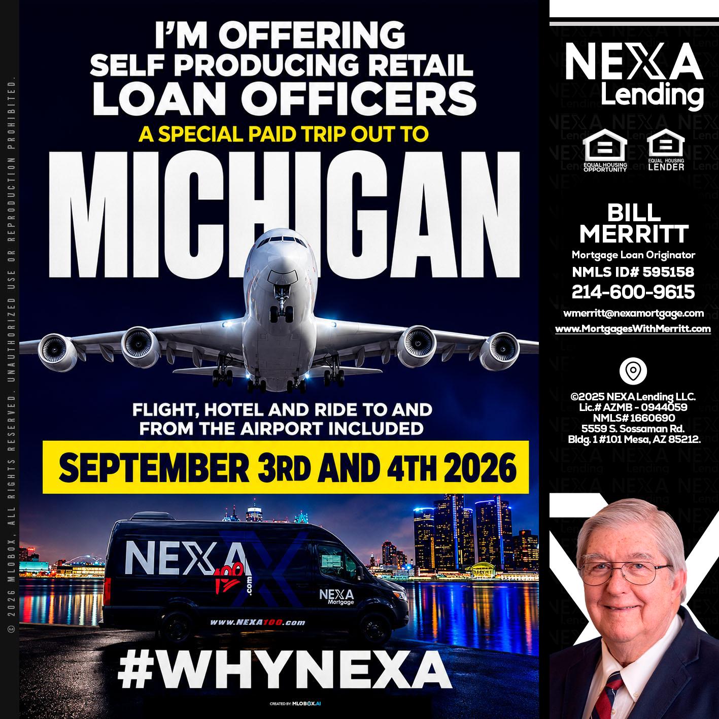 MICHIGAN - Bill Merritt -Mortgage Loan Originator