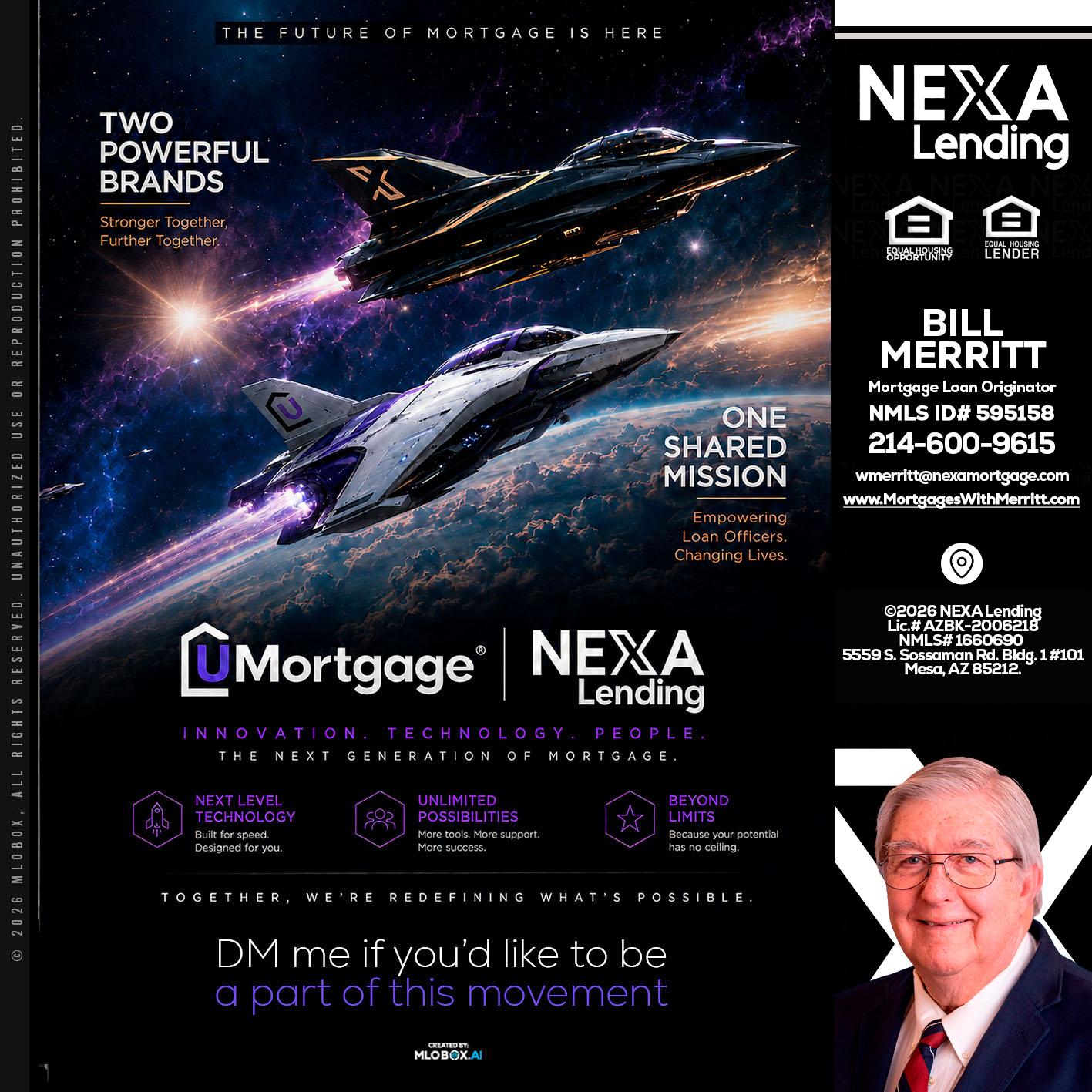 U Mortgage + NEXA lending - Bill Merritt -Mortgage Loan Originator