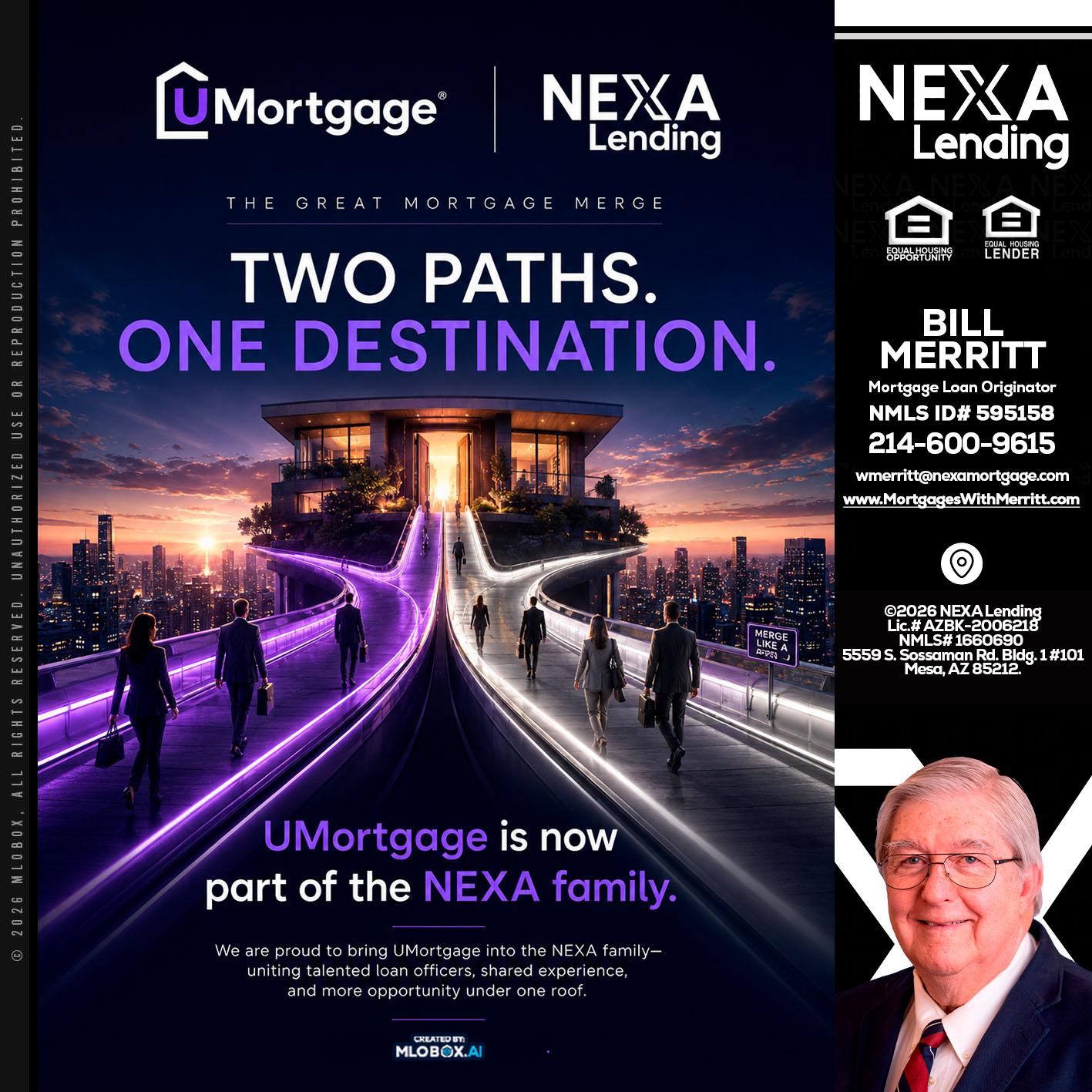 two path - Bill Merritt -Mortgage Loan Originator