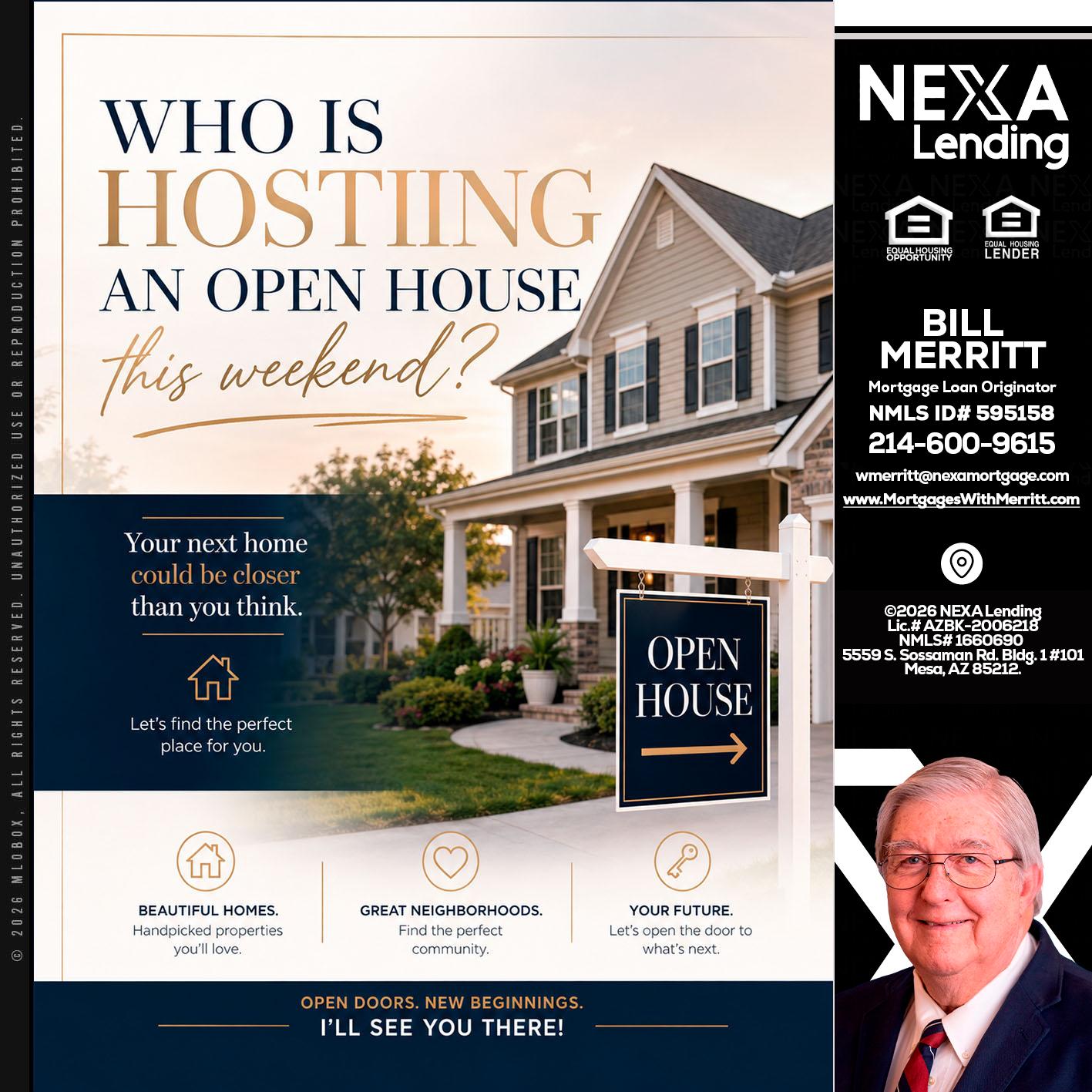 WHOS HOSTING - Bill Merritt -Mortgage Loan Originator