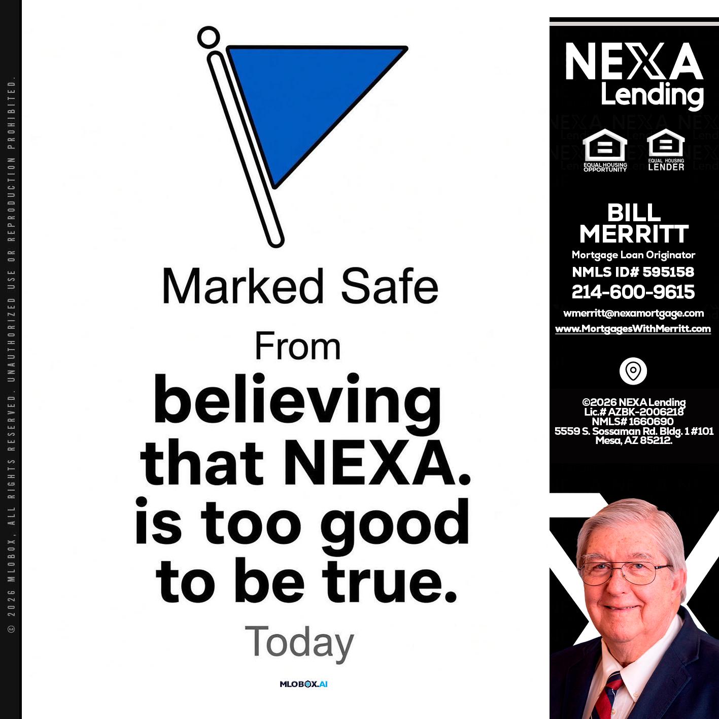 MARKED SAFE - Bill Merritt -Mortgage Loan Originator